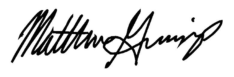 Matthew's signature